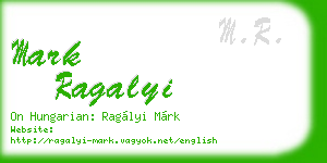 mark ragalyi business card